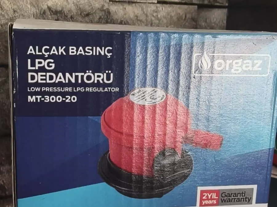 Orgaz alçak basınç LPG dedantörü MT-300-20, kutusunda, bayimizde